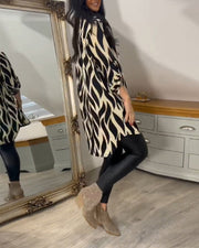Marquisha | Patterned Longline Shirt