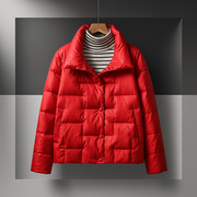 Mimi | Square-Quilted Button Jacket