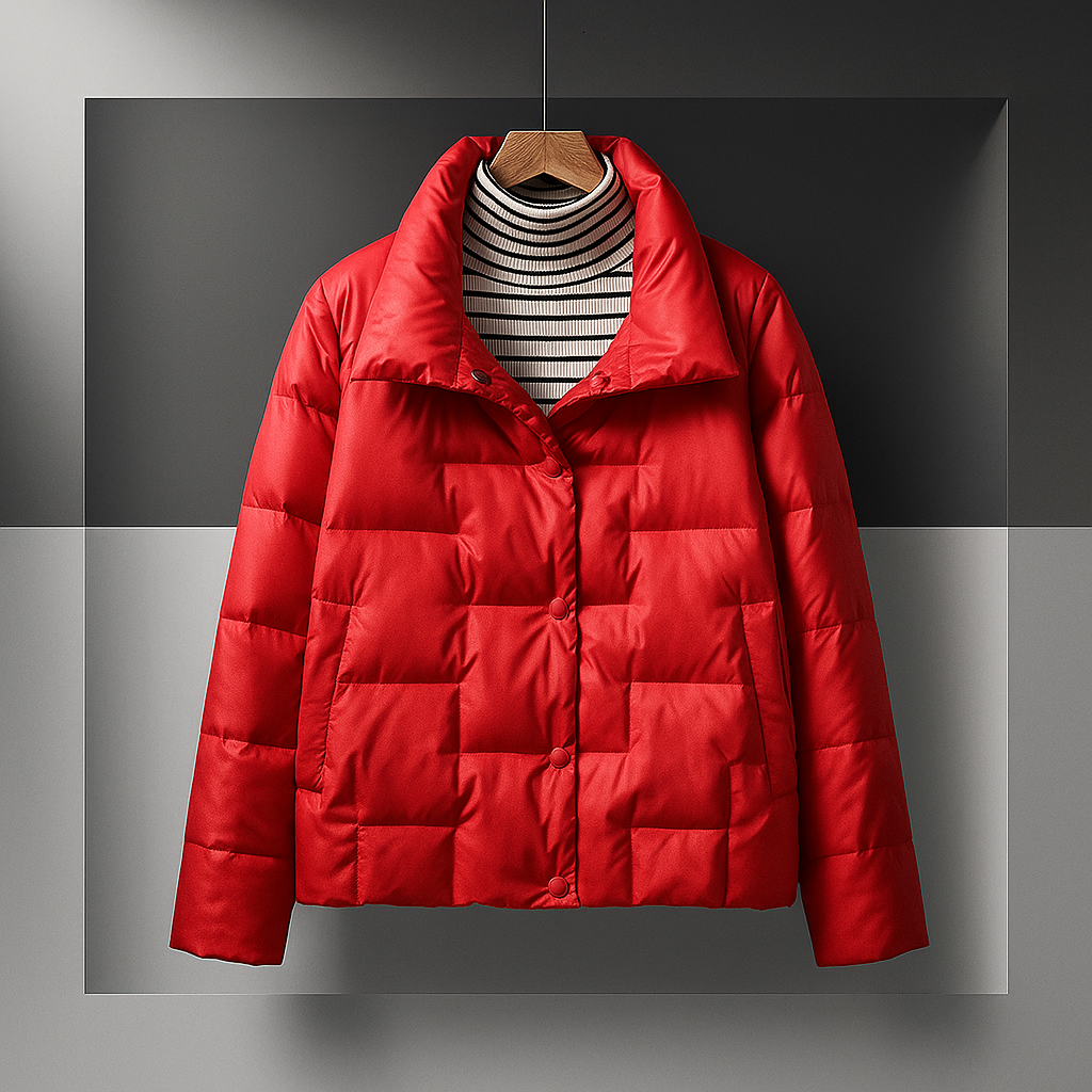Mimi | Square-Quilted Button Jacket