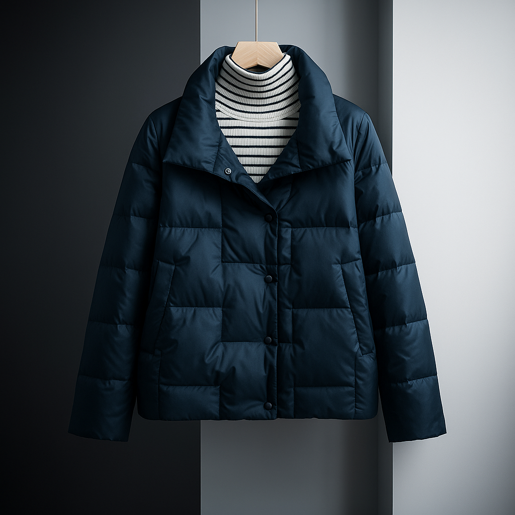 Mimi | Square-Quilted Button Jacket