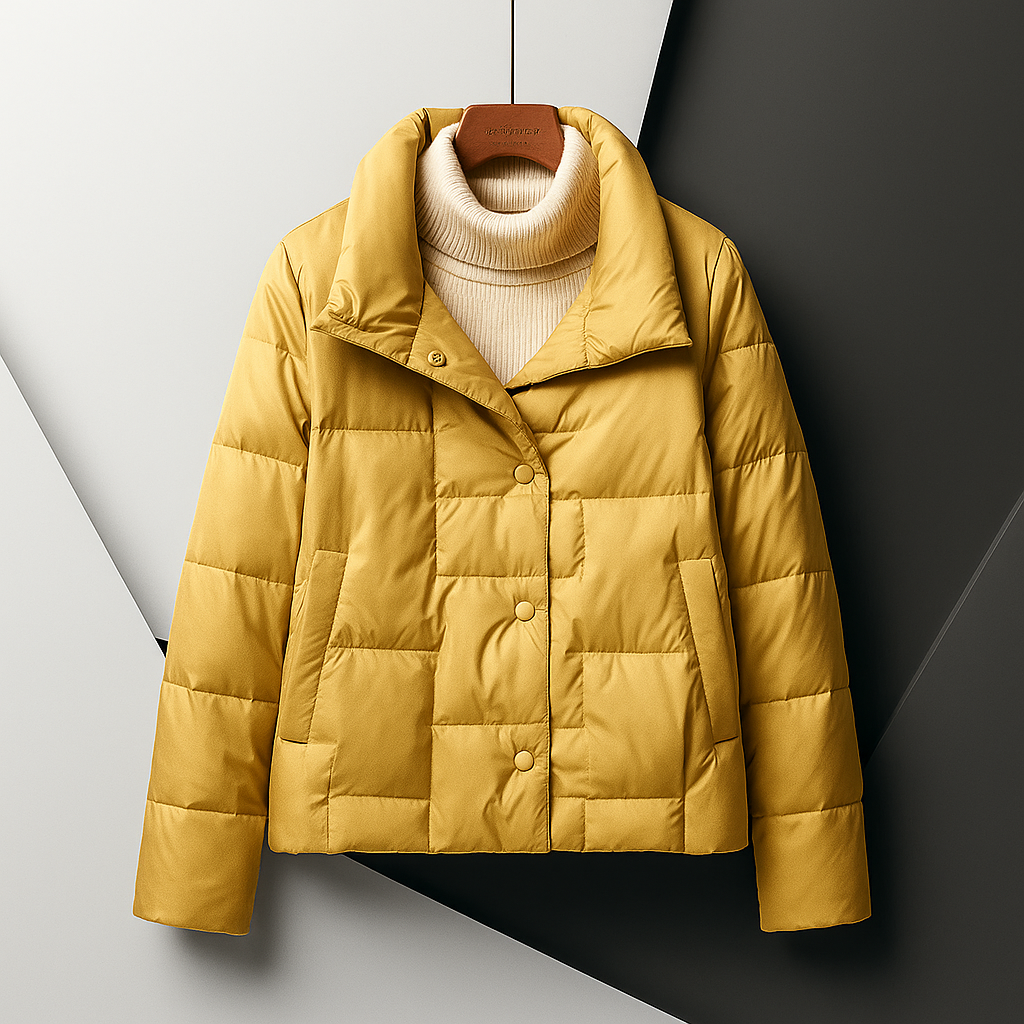 Mimi | Square-Quilted Button Jacket