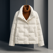 Mimi | Square-Quilted Button Jacket