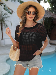 Marquitta | Wide-Neck Open-Knit Jumper