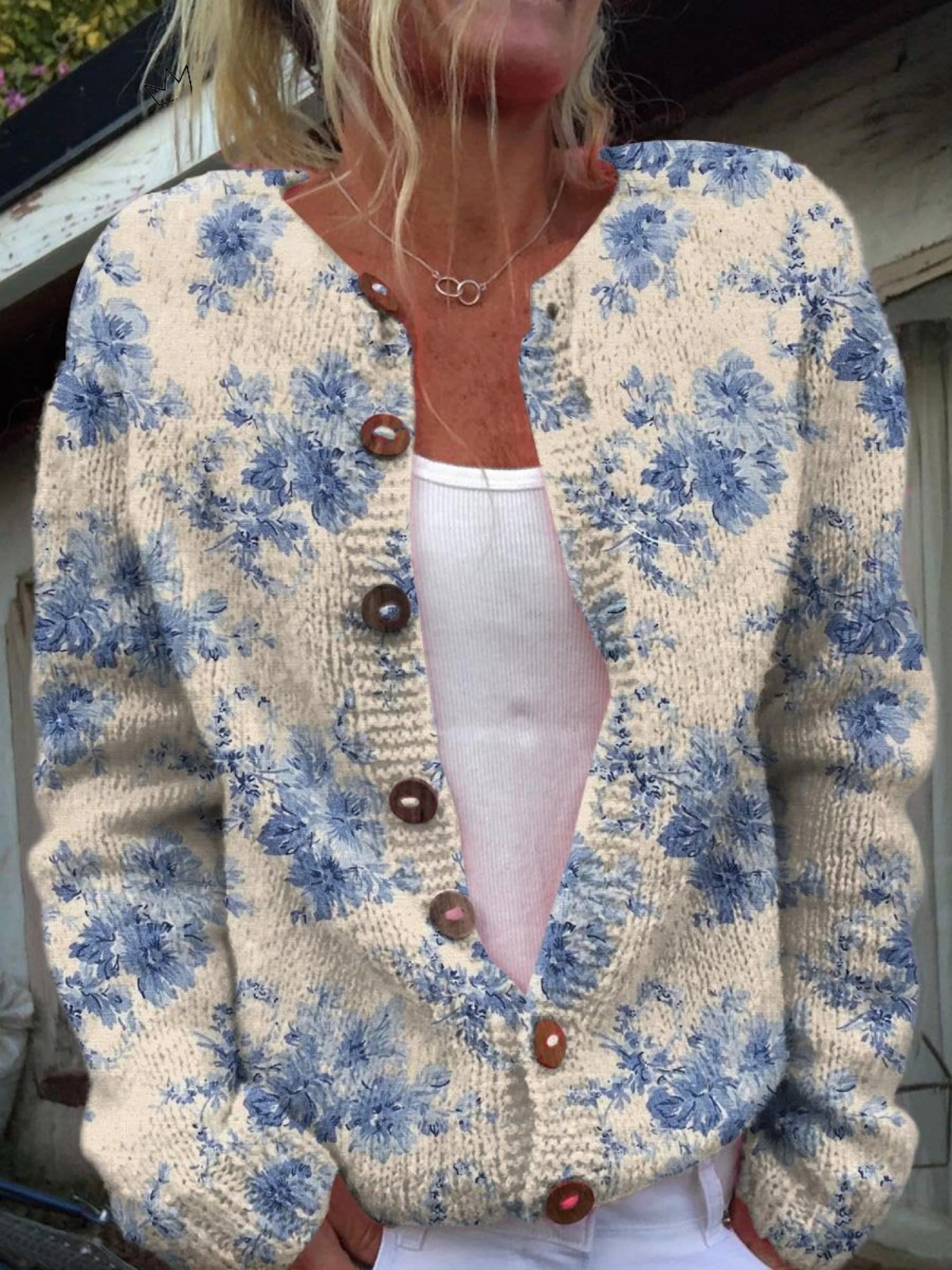 LOREDANA | VINTAGE PATTERNED CARDIGAN