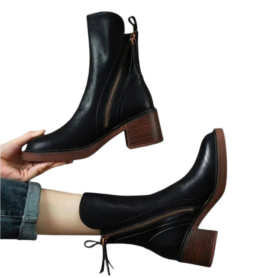 Gardenia | Leather Ankle Boots