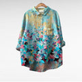 AURORE | PRINTED LONG-SLEEVE BLOUSE