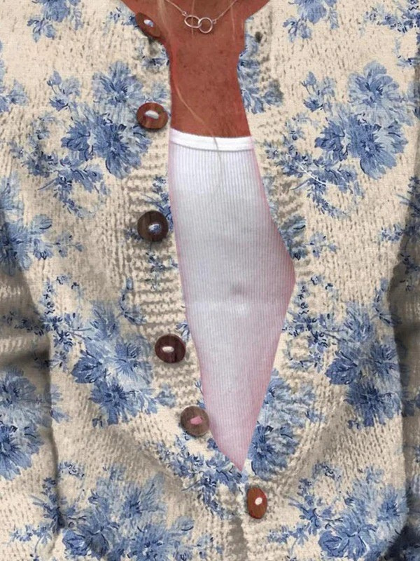 LOREDANA | VINTAGE PATTERNED CARDIGAN