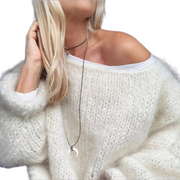 Sandee | Wide-Neck Textured Jumper