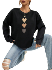 Flo | Heart-Print Sweatshirt