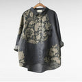 CÉLESTE | PRINTED LONG-SLEEVE BLOUSE