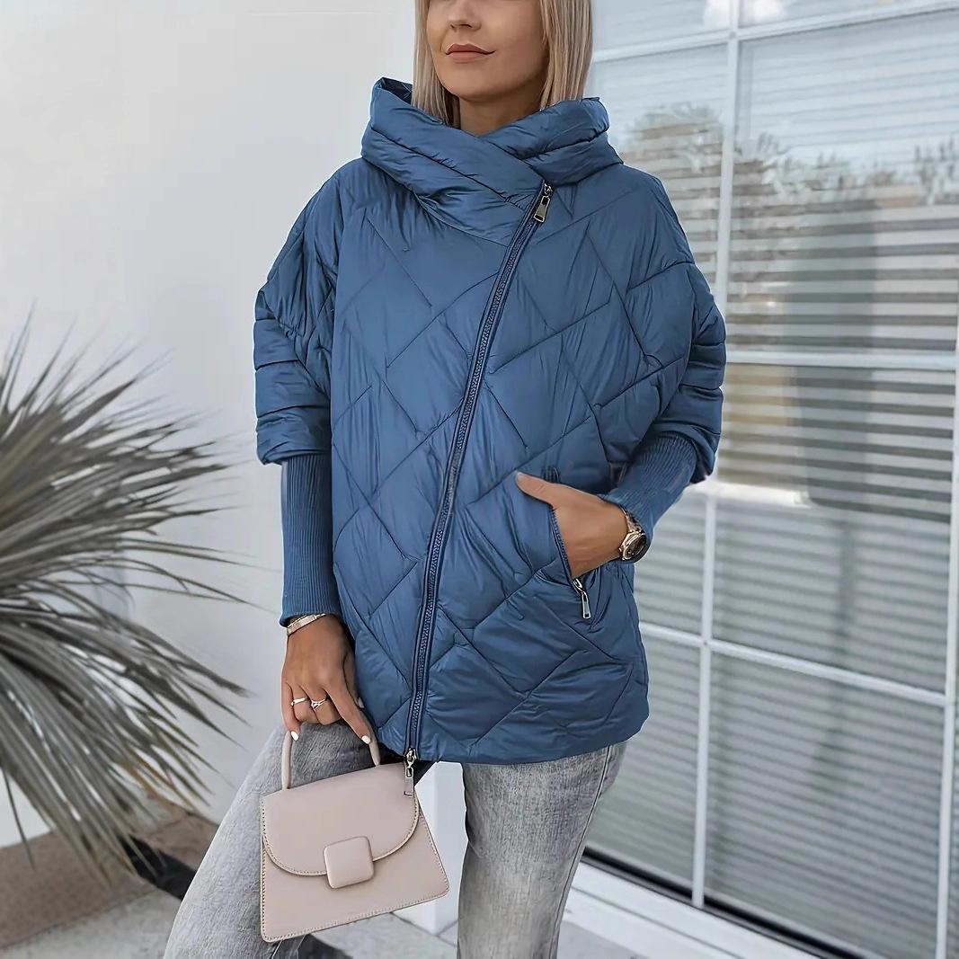 Zoie | Hooded Diamond-Quilted Jacket