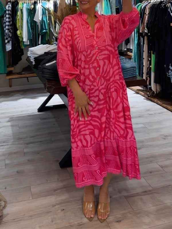CARMILLA | PRINTED RELAXED-FIT DRESS