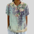 FLORAL COLLARED TOP