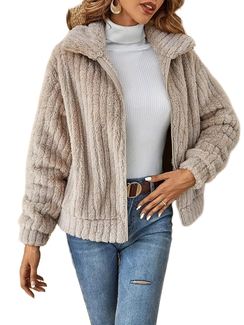 Louella | Ribbed Zip Cardigan