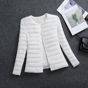 Rosamund | Lightweight Round-Neck Padded Jacket in Beige