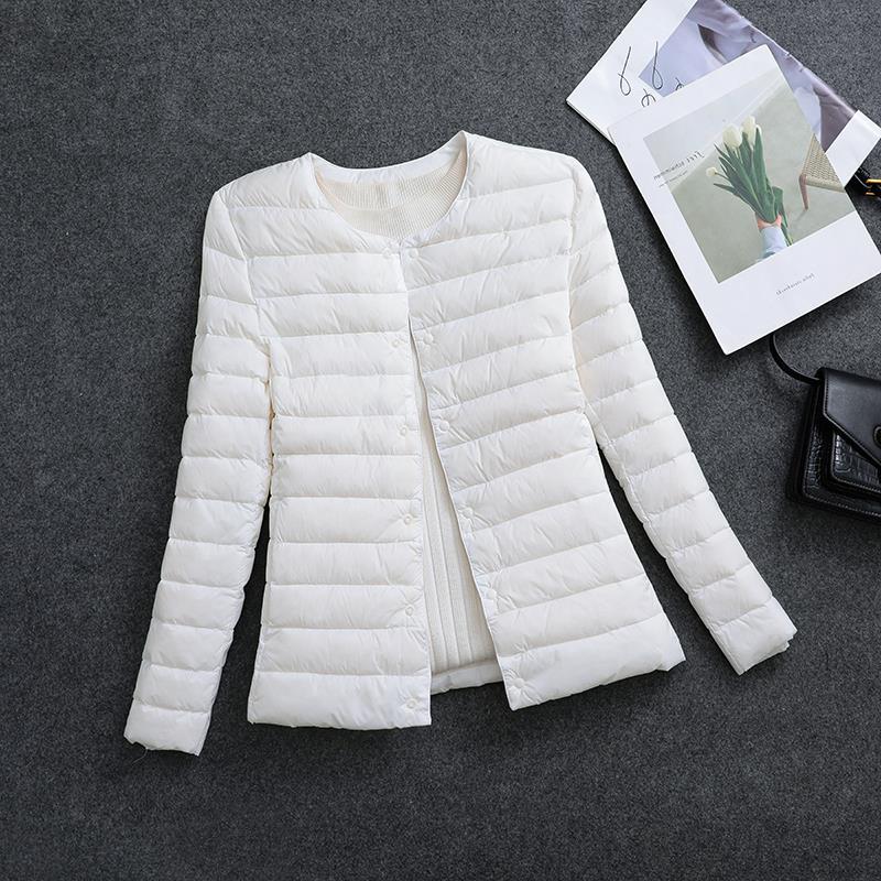 Rosamund | Lightweight Round-Neck Padded Jacket in Beige