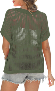 Marquitta | Wide-Neck Open-Knit Jumper
