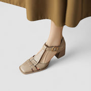 Gulbahar | Orthopaedic T-Strap Mary Jane Heels – product view 4