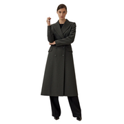 Josette | Grey Double-Breasted Coat