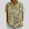 ELEGANT | FLORAL COLLARED TOP