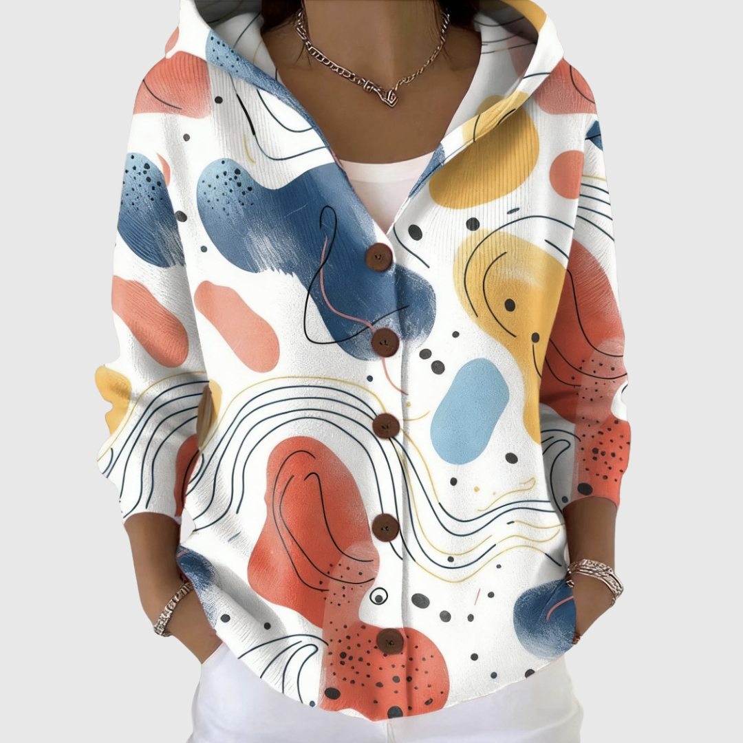 KNITTED HOODED JACKET