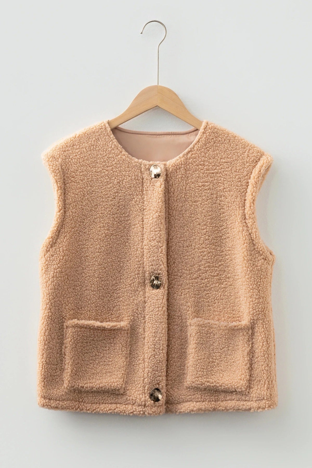 Suzette | Textured Button-Front Gilet