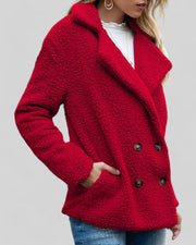 Vianey | Textured Double-Breasted Jacket