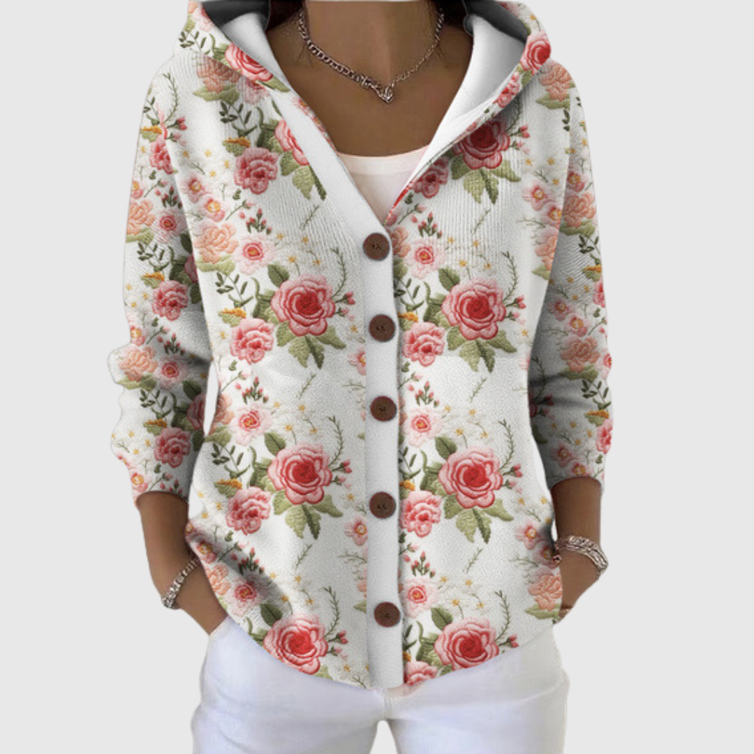 KNITTED HOODED JACKET