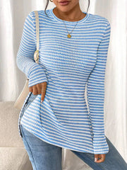 Assunta | Striped Side-Split Top