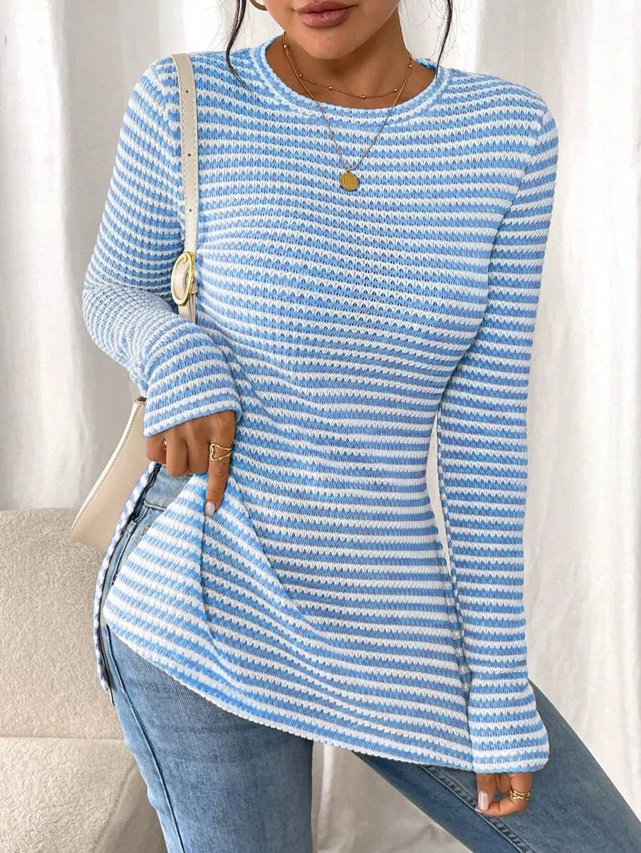 Assunta | Striped Side-Split Top