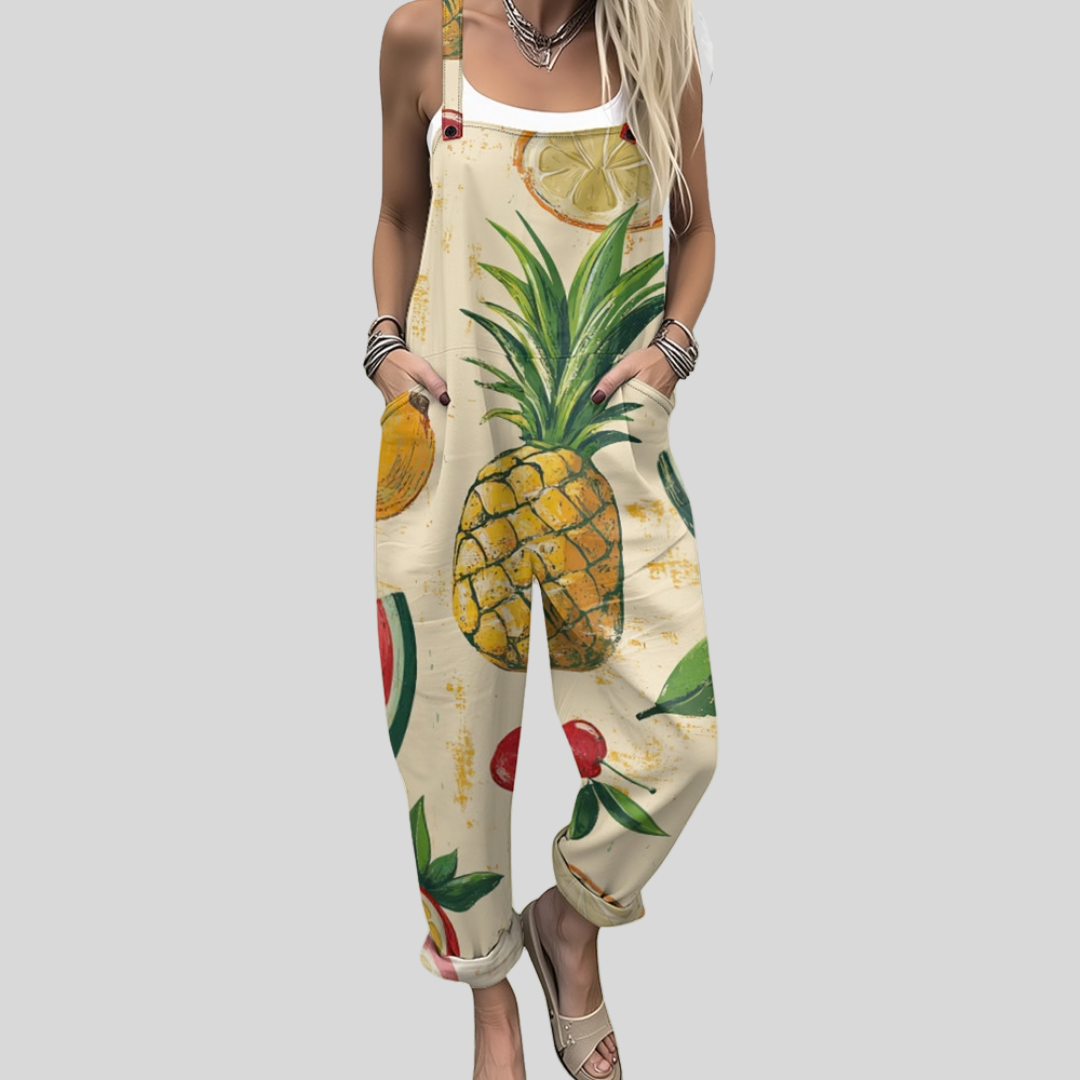 Alisha | Printed Dungarees