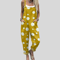 FLOWING ADJUSTABLE-STRAP CROPPED DUNGAREES