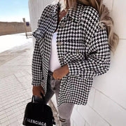 Litzy | Houndstooth Collared Jacket