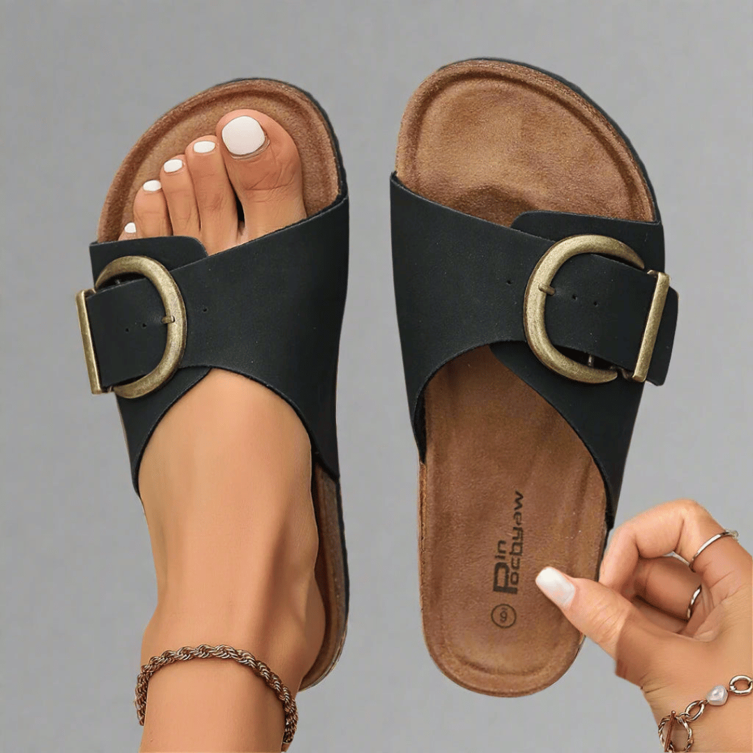 FREYA | OVERSIZED BUCKLE SANDALS