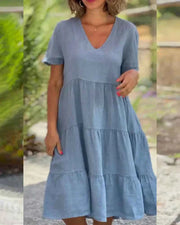 Bexley | Casual Summer Dress With V-Neck