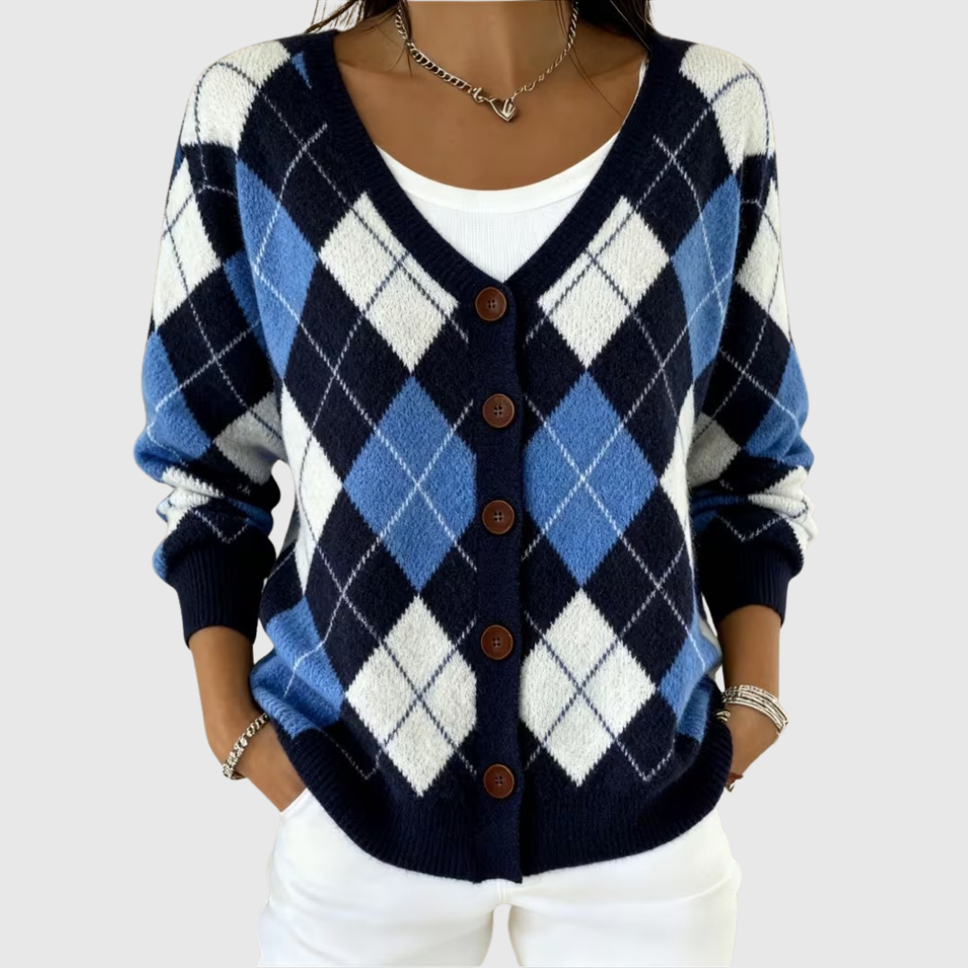 KNITTED BUTTON-FRONT SUMMER CARDIGAN