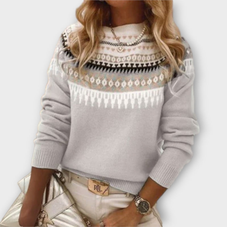 Daria | Comfortable Everyday Jumper with Norwegian Pattern