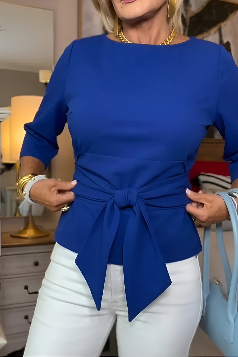 Marcene | Tie-Waist Blouse