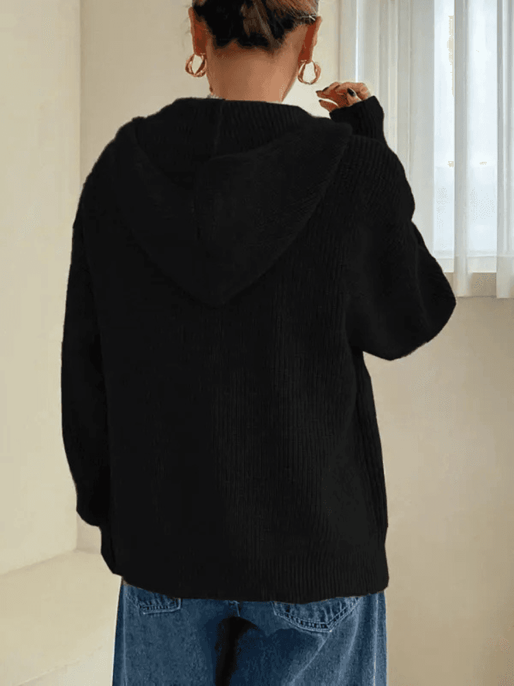 Santina | Hooded Zip Cardigan