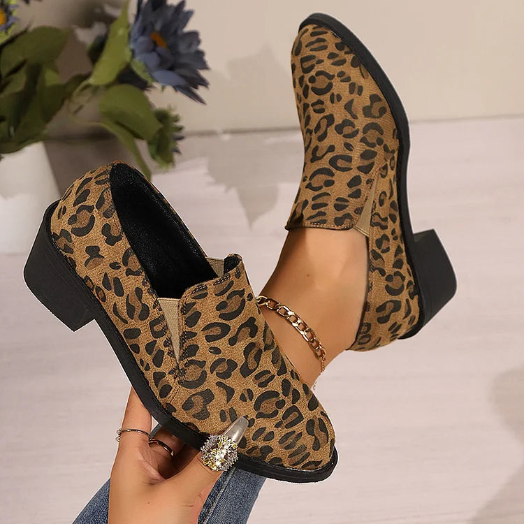 ANGÉLIQUE | LEOPARD-PRINT LOAFERS