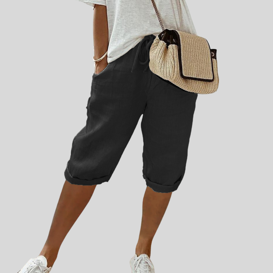Short Smooth Comfortable Elegant Trousers