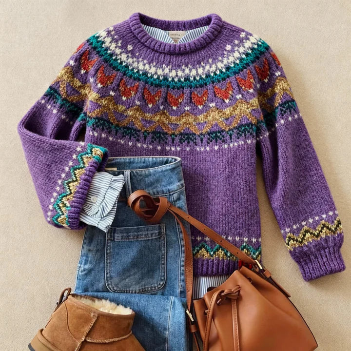 SOLVA | PRINTED RELAXED-FIT JUMPER