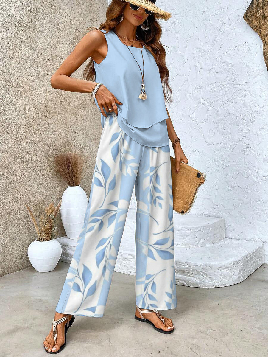 AVERIE | PRINTED SLEEVELESS CO-ORD SET