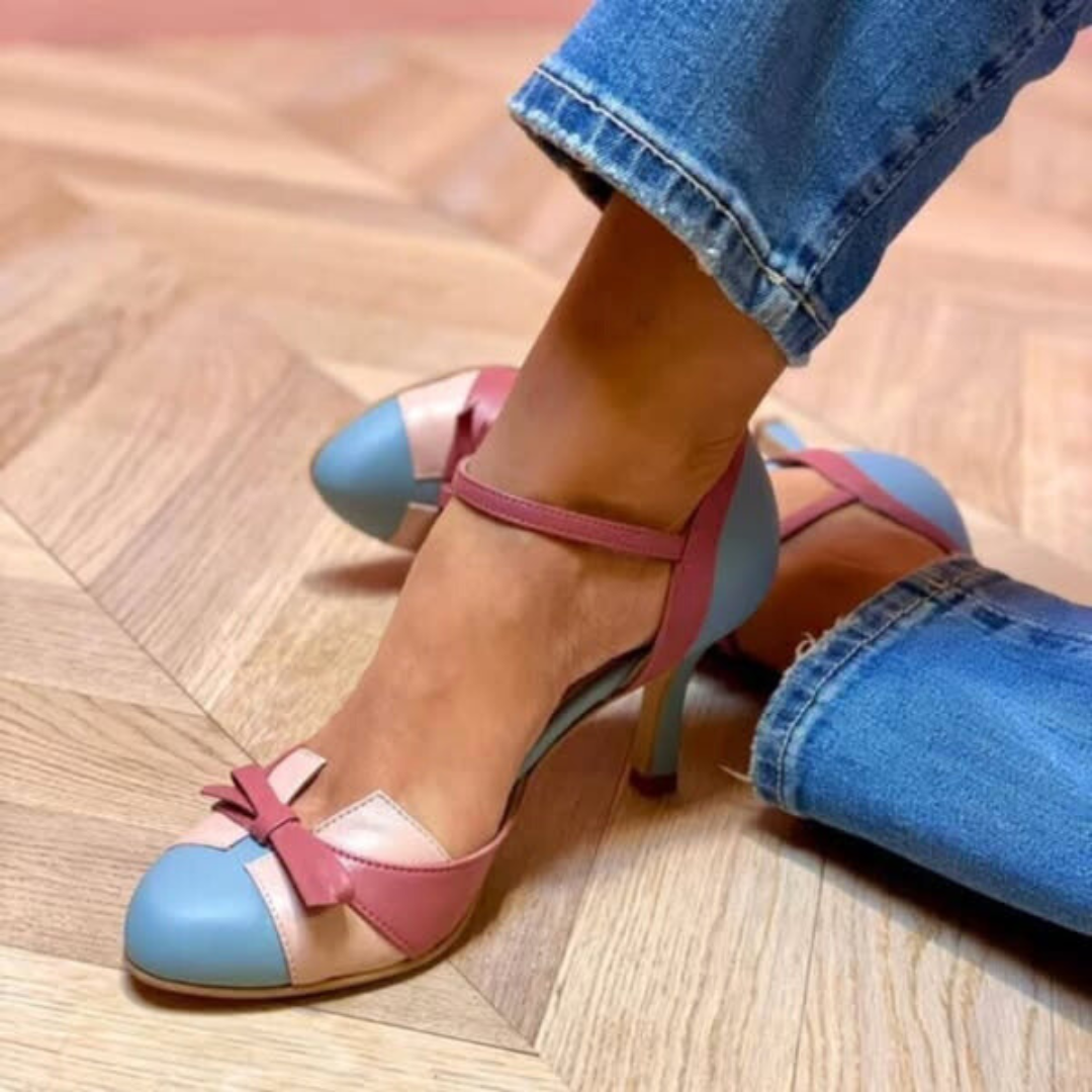 SABLE | PRINTED BUCKLE HEELS