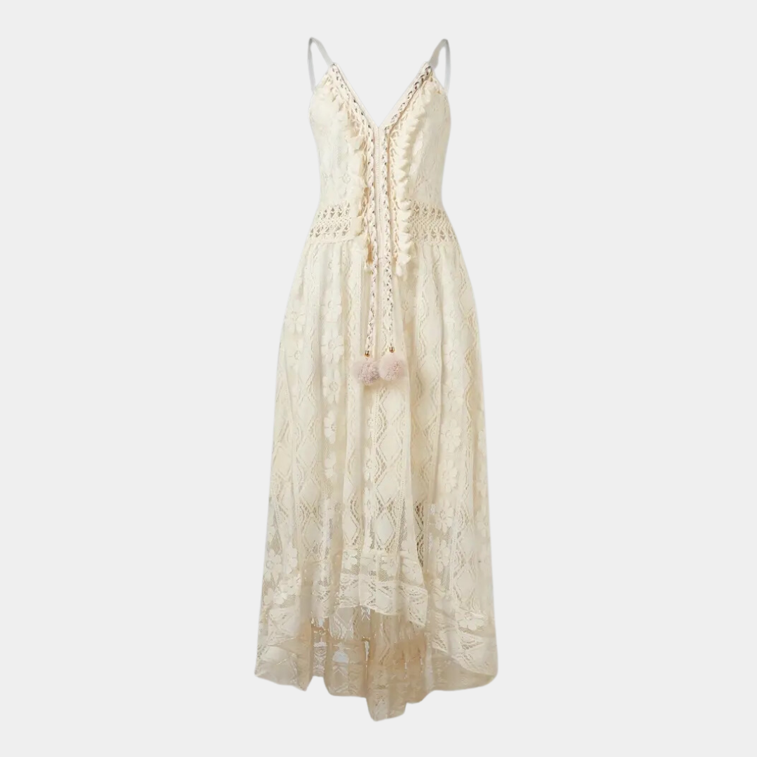RAELENE | LACE FRINGED DRESS