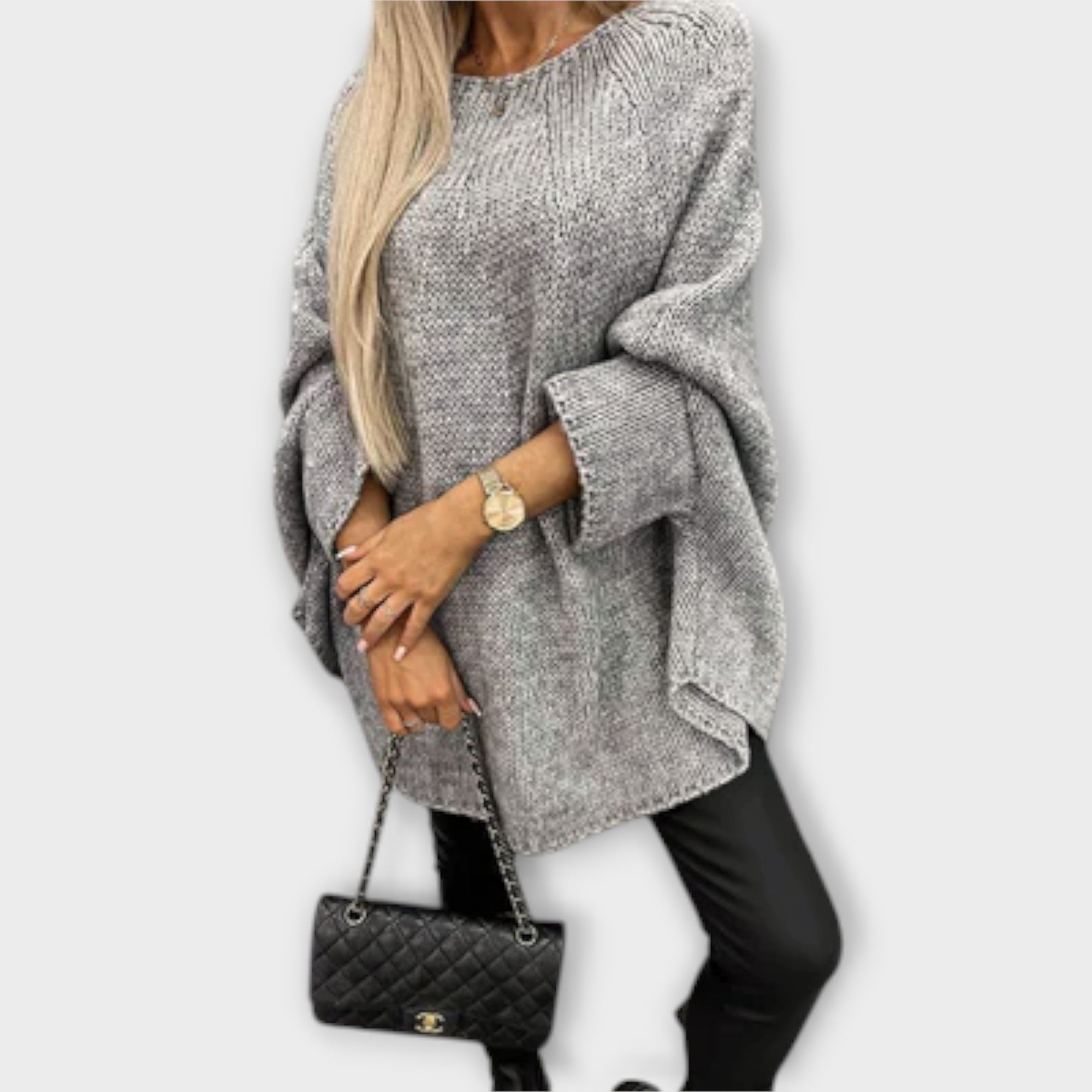 Isabelle | Beige Jumper For Women With Round Neck