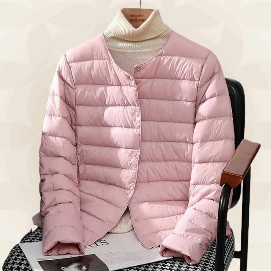 Madalynn | Collarless Quilted Jacket