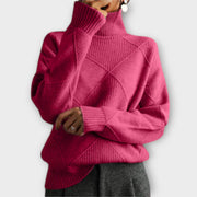 Melanie | Yellow And Comfortable Turtleneck Jumper