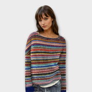 Manonin | Soft Jumper With Coloured Stripes