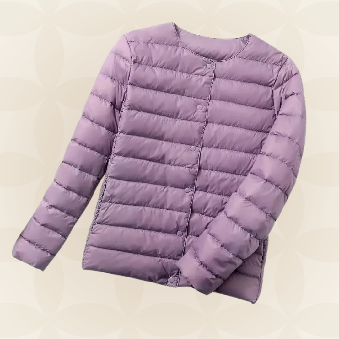 Madalynn | Collarless Quilted Jacket